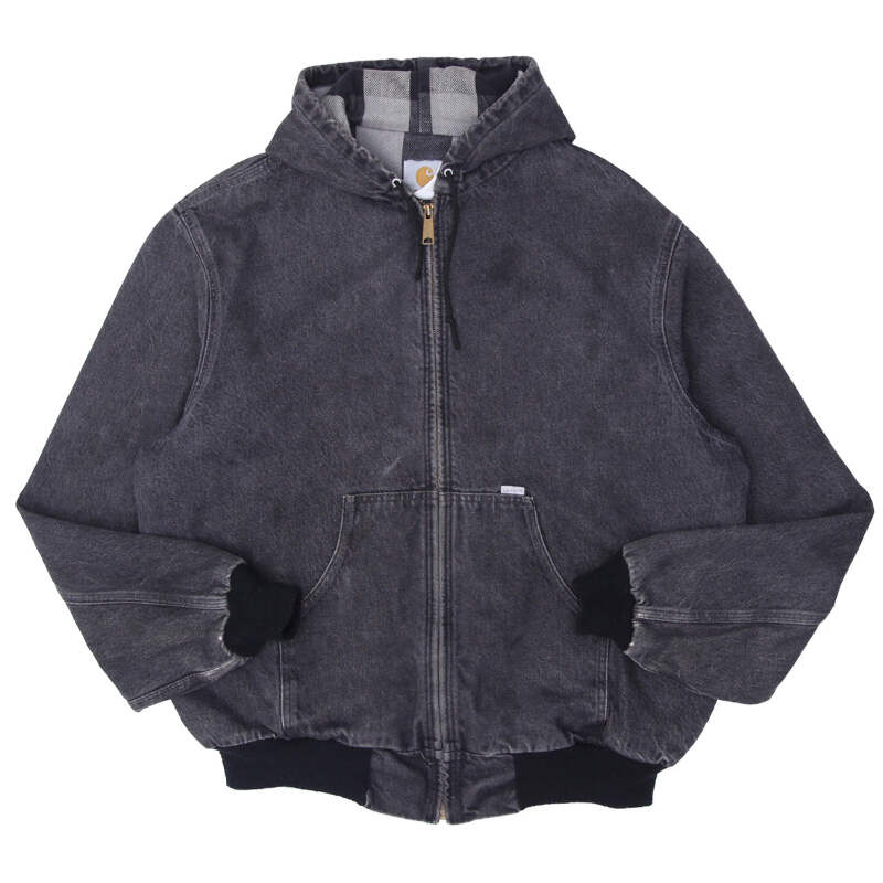 vintage carhartt denim tracker jacket 濃濃