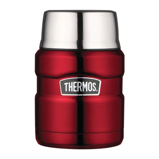 New THERMOS Stainless King S/Steel Vacuum Insulated Food Jar 470ml with  Spoon
