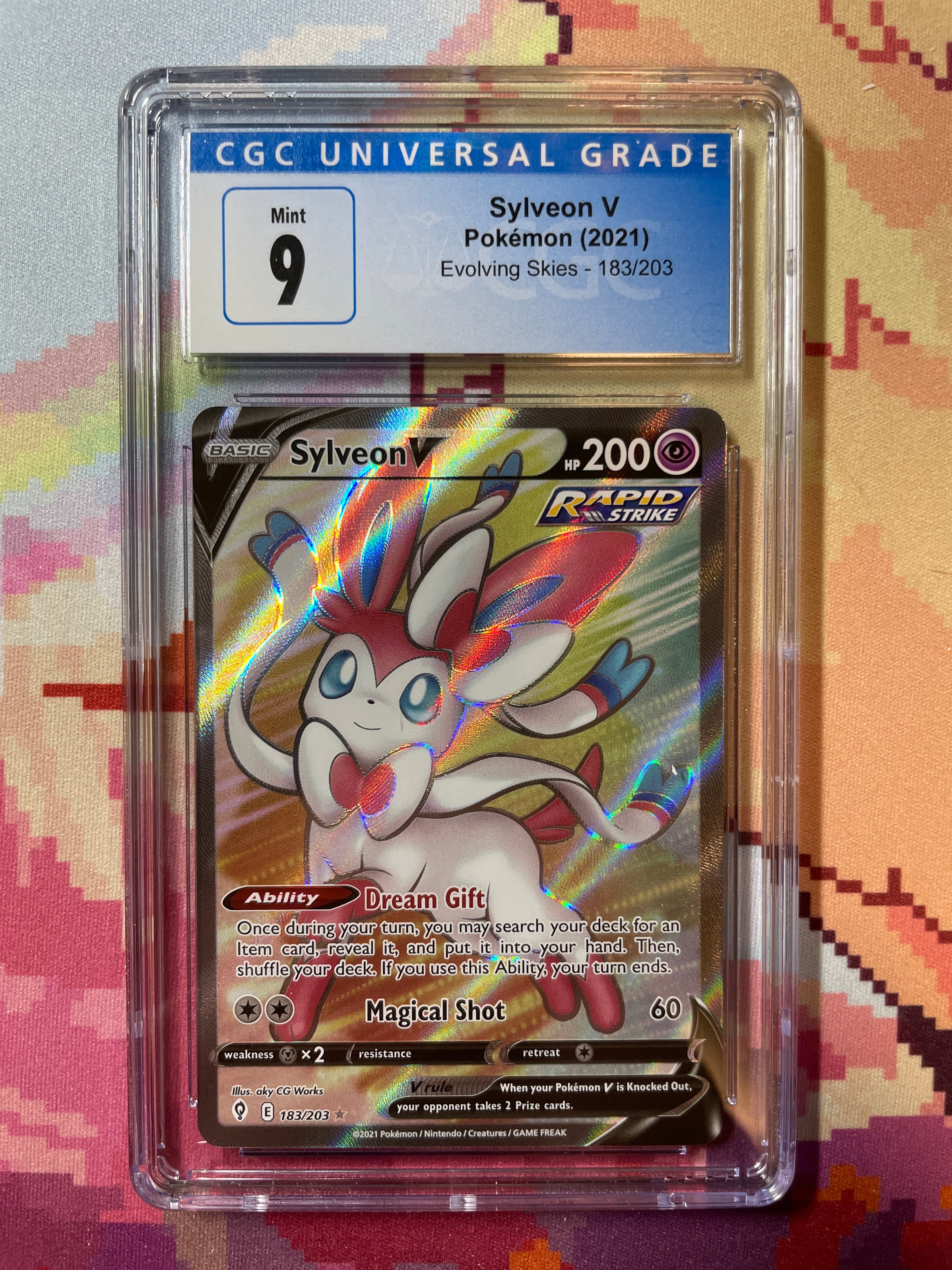 PSA 10 Pokemon 2022 TG14 Sylveon V Trainer Gallery Brilliant