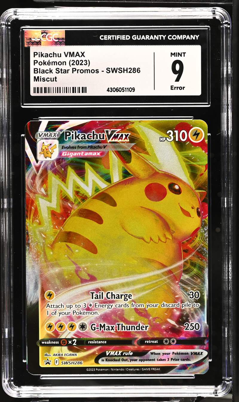 2021 Pokemon Sword & Shield Promos Pikachu VMAX SWSH286 CGC 2021 Pokemon Sword & Shield Promos Pikachu VMAX SWSH286 CGC