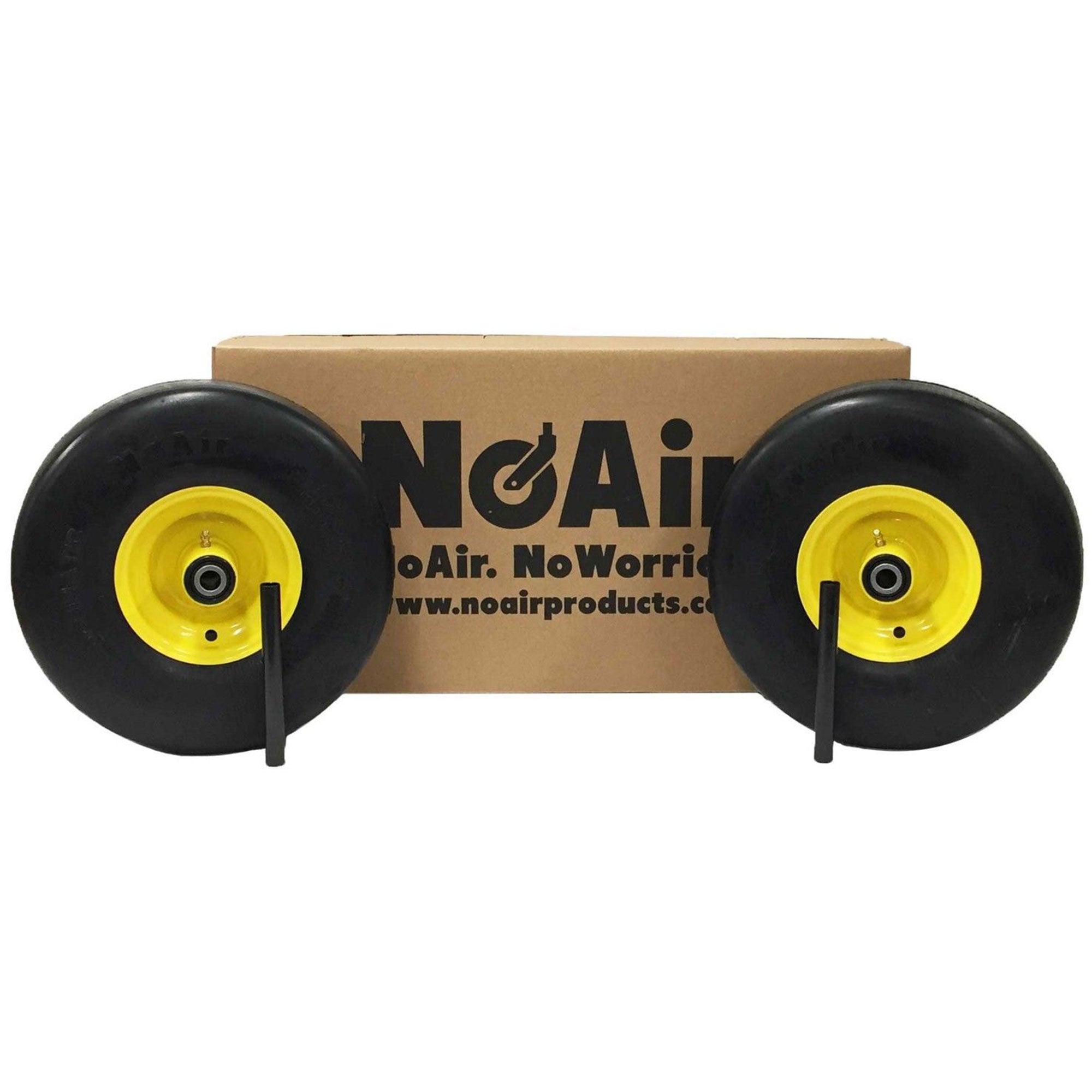 NoAir® (2) Flat Free Tire Assemblies 15x6.00-6 Fits John Deere