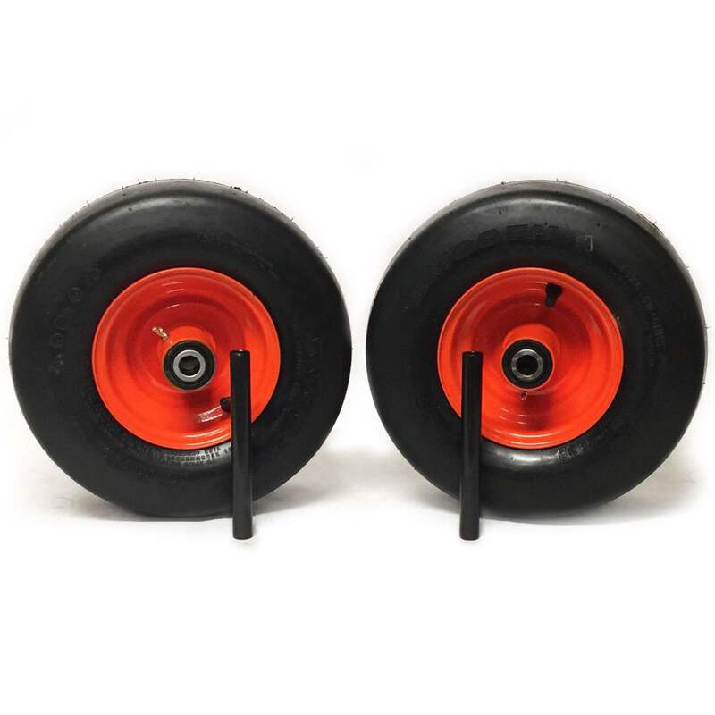 2) Pneumatic Tire Assemblies 15x6.00-6 Kubota ZD321 ZD323 ZD326