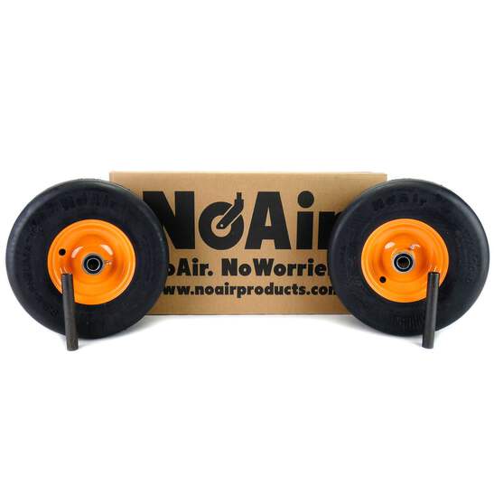 NoAir® (2) Flat Free Tire Assemblies 11x4.00-5 Scag Liberty