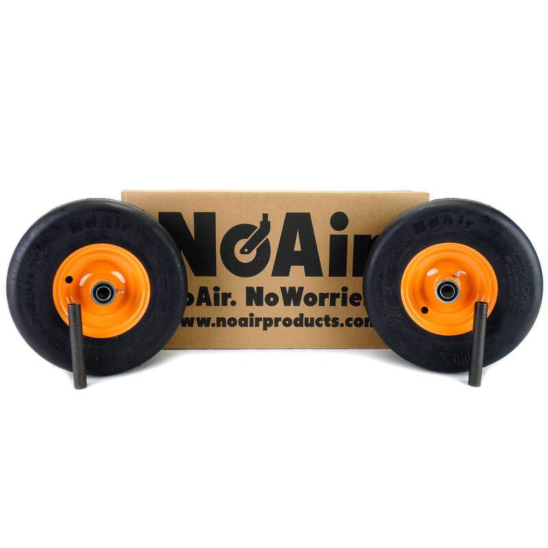 NoAir® (2) Flat Free Tire Assemblies 11x4.00-5 Scag Liberty