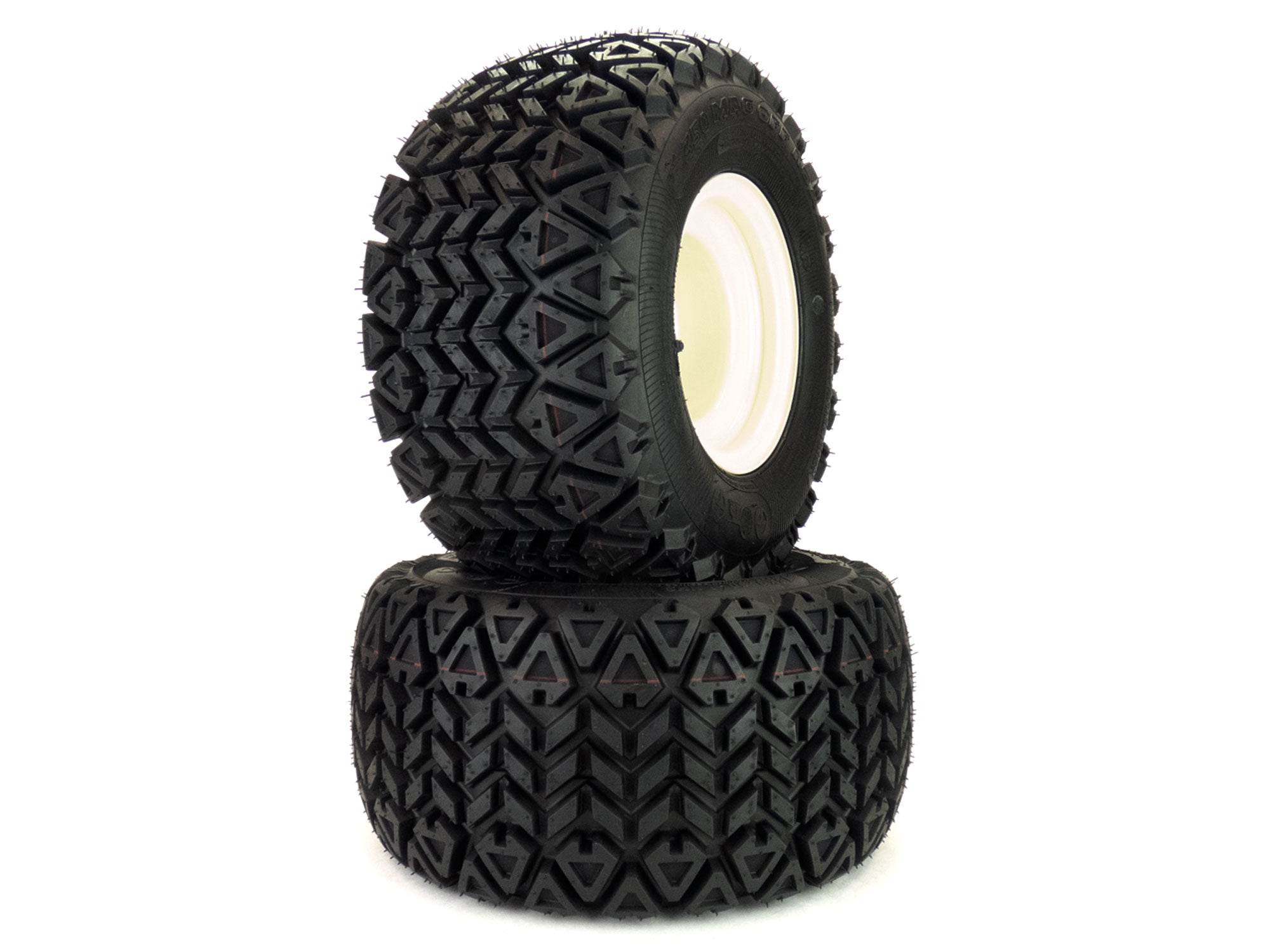 リード50Rホイールタイヤキャリパーセット 2) All Terrain Tire Assemblies 18x9.50-8 Fits Cub Cadet RZT 50