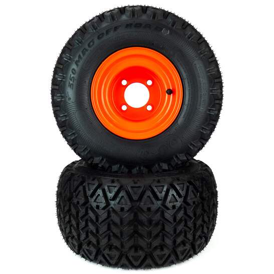 2) All Terrain Tire Assemblies 18x9.50-8 Bad Boy MZ Magnum 48