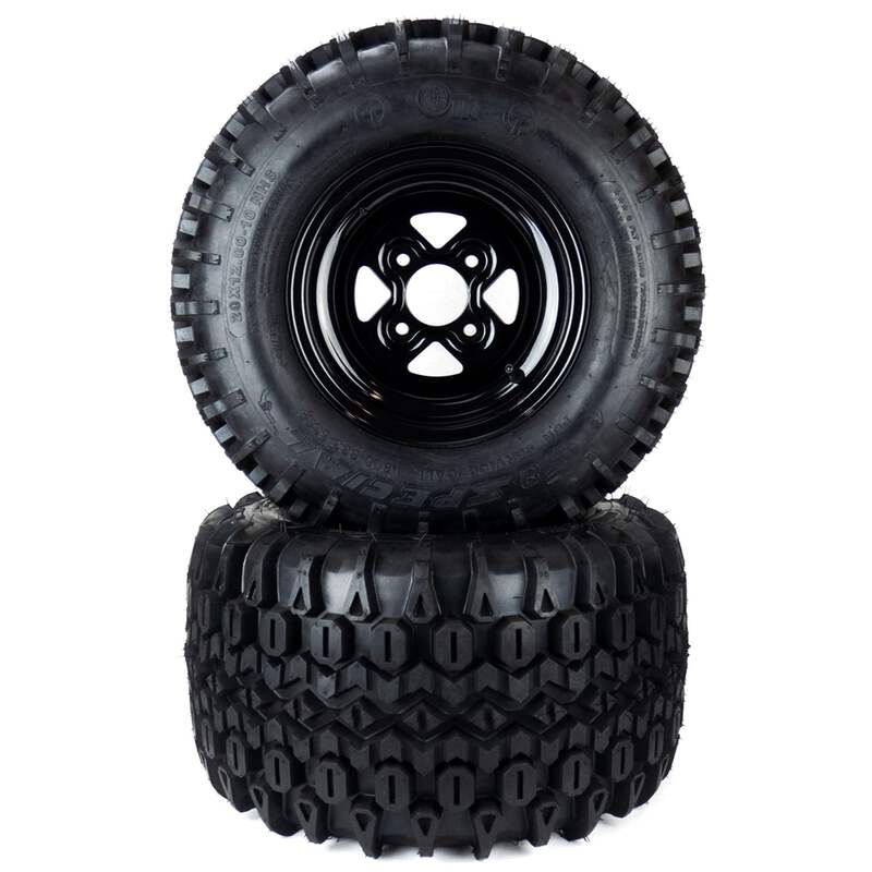 taku② 2) Aggressive Tire Assemblies 20x12.00-10 Cub Cadet ZT2 50