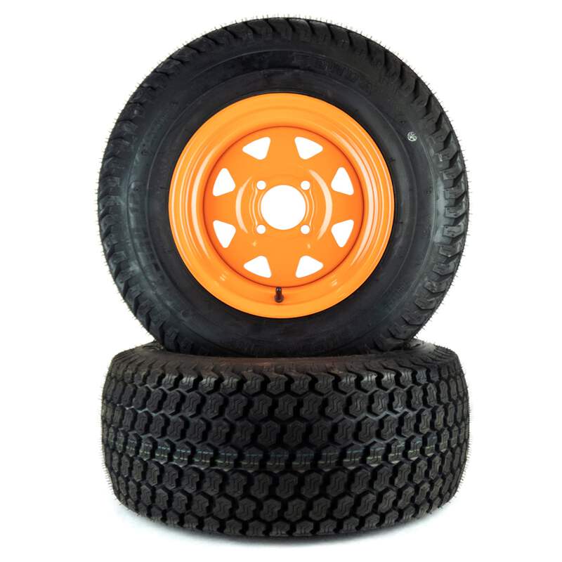 2) Super Turf Tire Assemblies 24x9.50-12 Fits Scag Tiger Cat 48