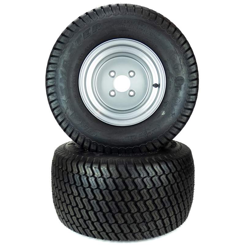2) Turf Tire Assemblies 22x11.00-10 Hustler FasTrak Raptor SDX 54