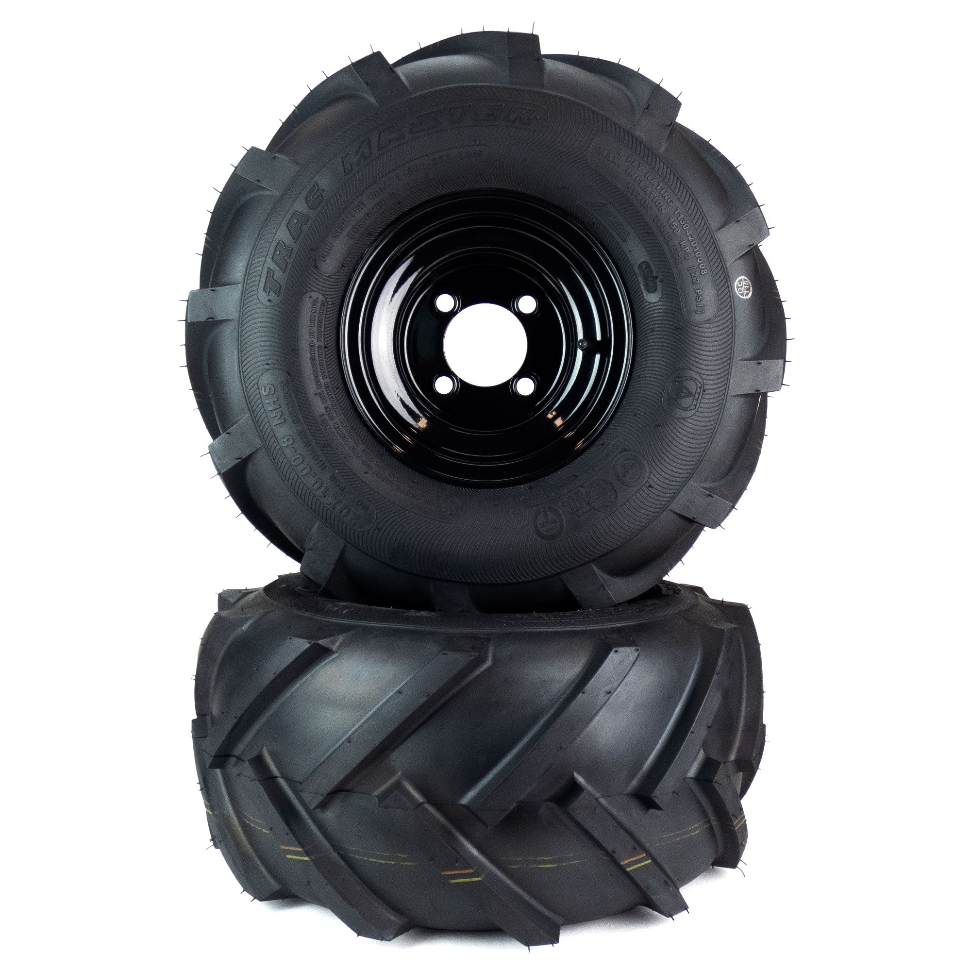 2) Aggressive Tire Assemblies 20x10.00-8 Fits Cub Cadet ZT1 50