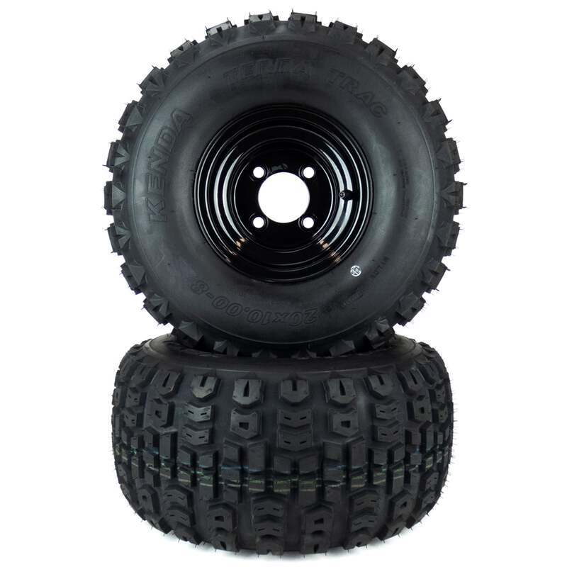 2) All Terrain Tire Assemblies 20x10.00-8 Fits Cub Cadet ZT1 50
