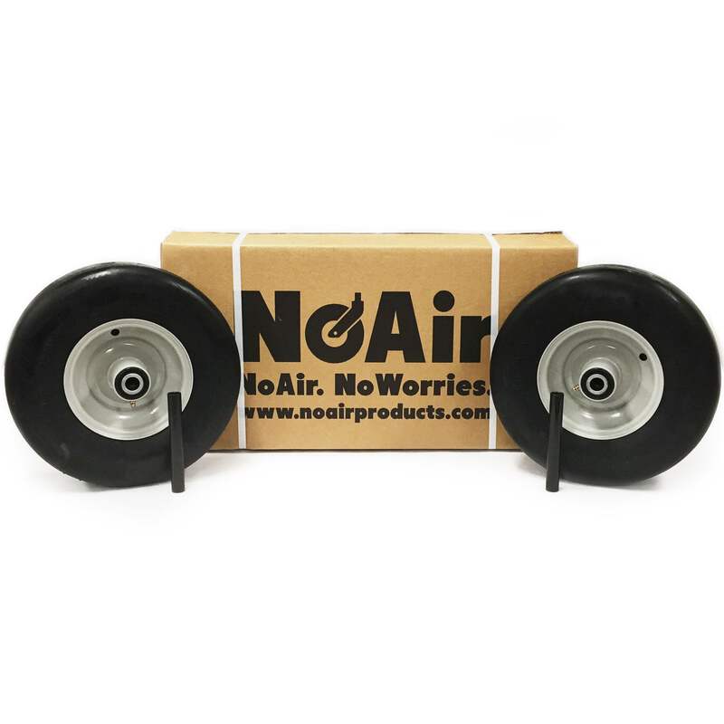 NoAir® (2) Flat Free Tire Assemblies 13x5.00-6 Cub Cadet RZT50 634