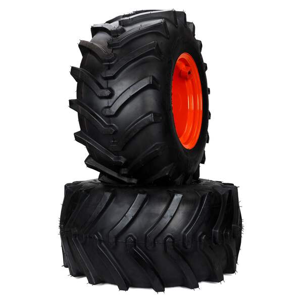 2) Aggressive Tire Assemblies 26x12.00-12 Fits Kubota BX Series