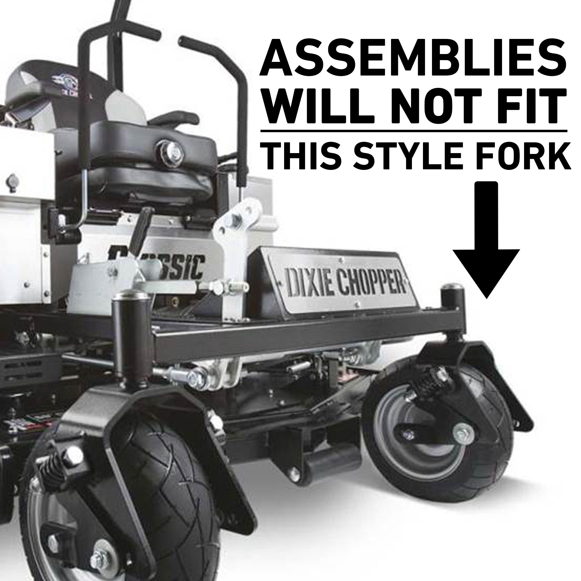 2) Pneumatic Tire Assemblies 13x6.50-6 Fits Dixie Chopper MZ