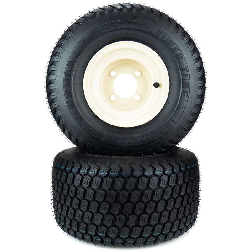2) Super Turf Tire Assemblies 18x9.50-8 Fits Cub Cadet RZT 50