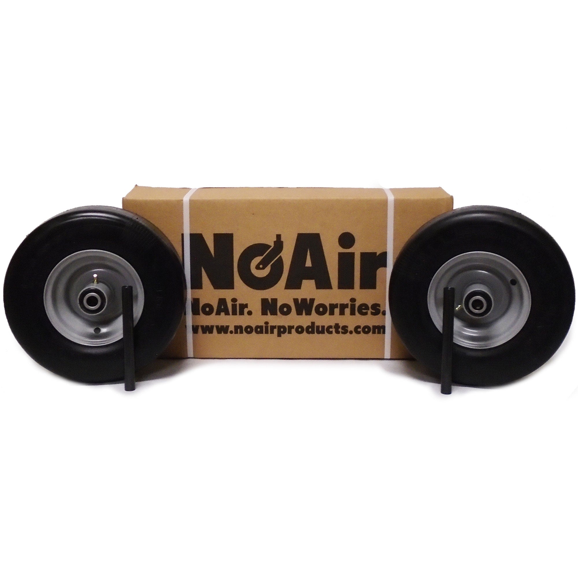 NoAir® (2) Flat Free Tire Assemblies 13x6.50-6 Husqvarna 581199501