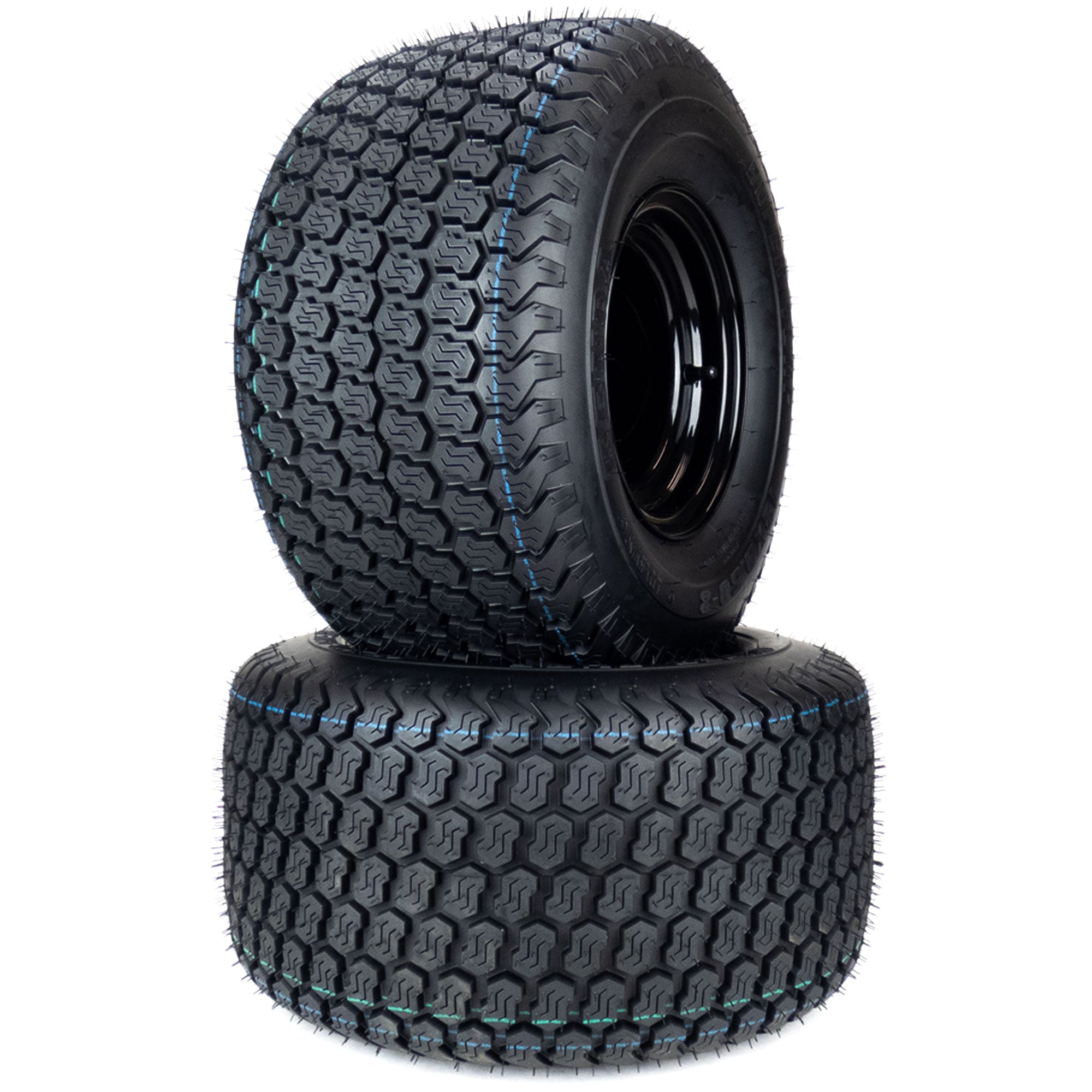 2) Super Turf Tire Assemblies 18x9.50-8 Fits Toro Timecutter 50