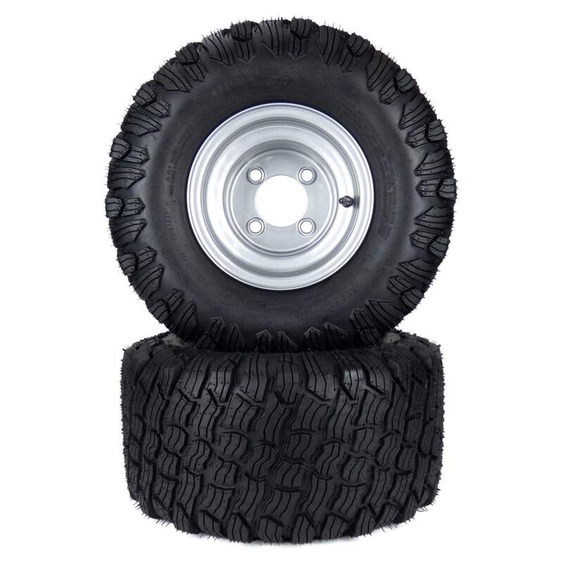 Houser FARKAS 18 ステンレスリム 2) Reaper Turf Tire Assemblies 18x9.50-8 Fits Hustler Fastrak