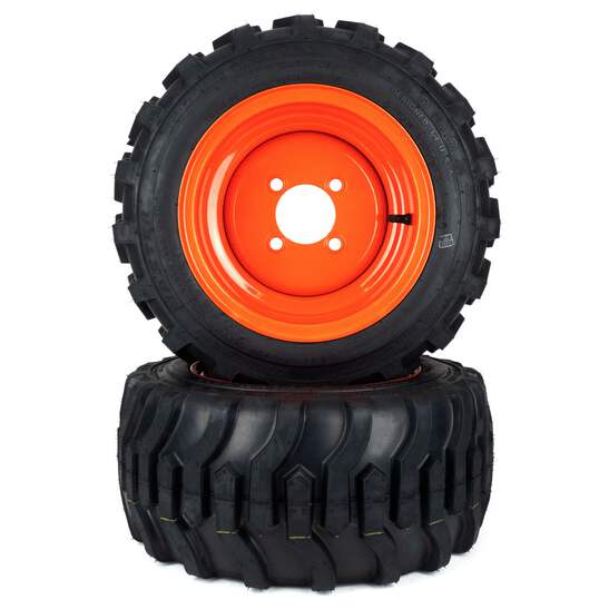 2) Flat Free Tire Assemblies 18x8.50-10 Fits Kubota BX Series
