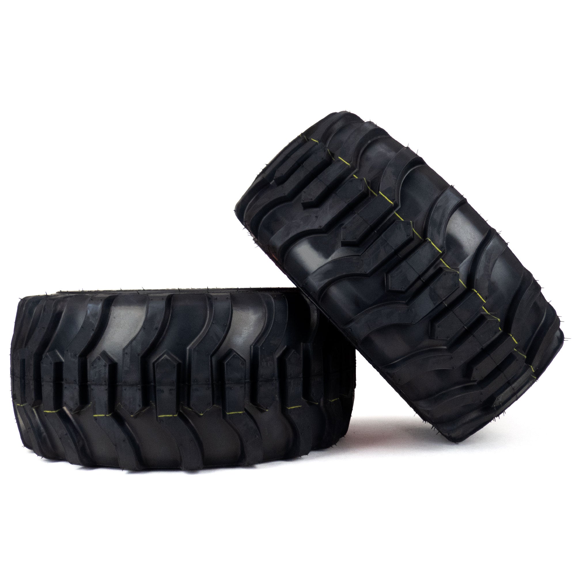 くりぼう 2) Flat Free Tire Assemblies 18x8.50-10 Fits Kubota BX