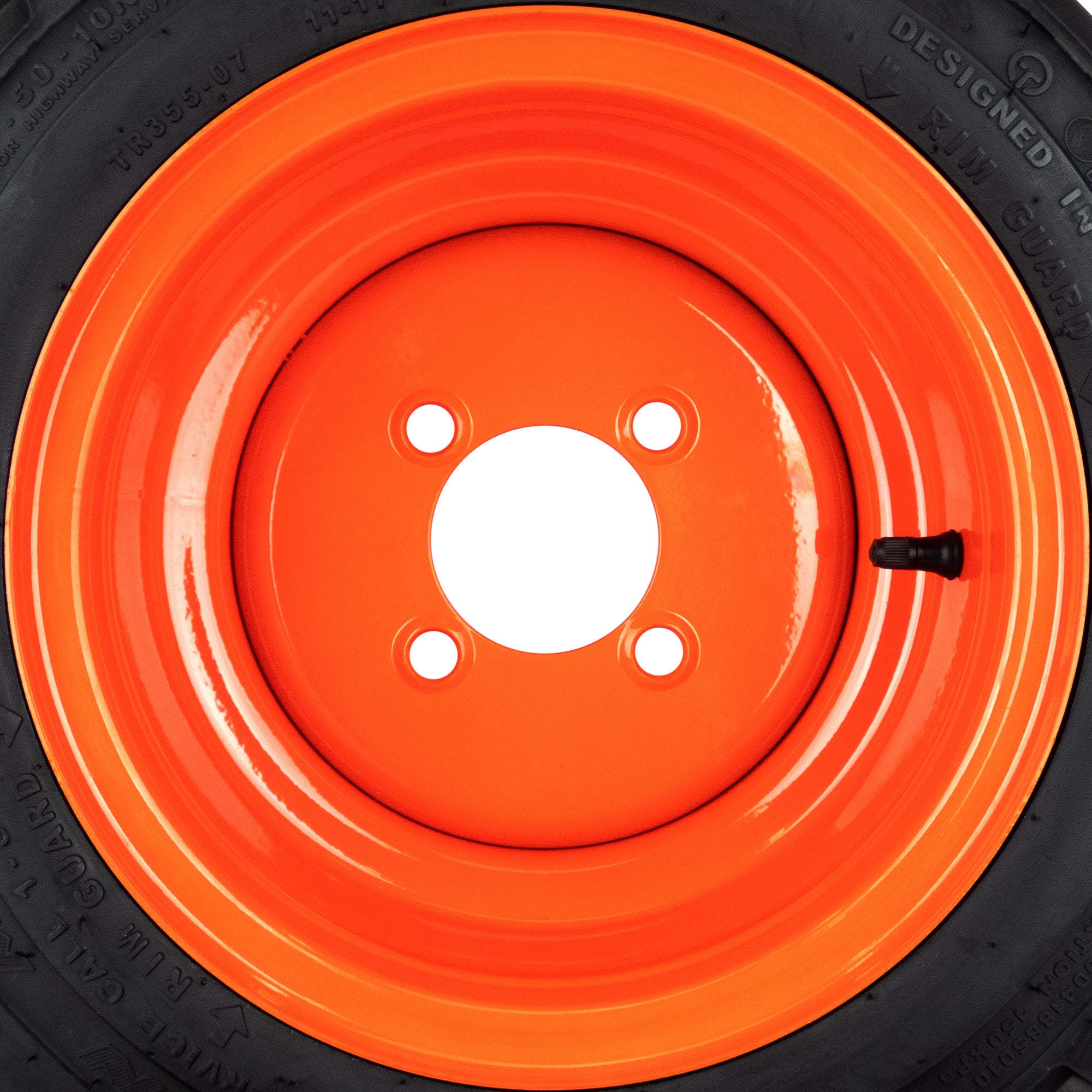 2) Flat Free Tire Assemblies 18x8.50-10 Fits Kubota BX Series