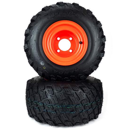 taka18英国製５０R バーバリー BRITTON モダンフィット #8 2) Reaper Turf Tire Assemblies 18x8.50-8 Fits Bad Boy MZ 42