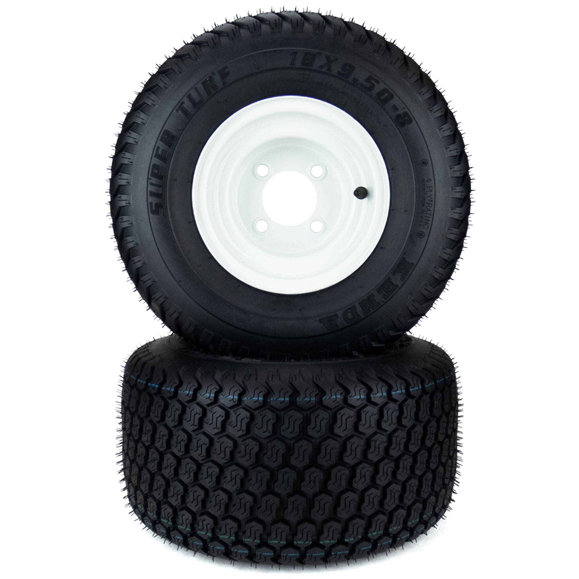 2) Super Turf Tire Assemblies 18x9.50-8 Toro TimeCutter eXmark