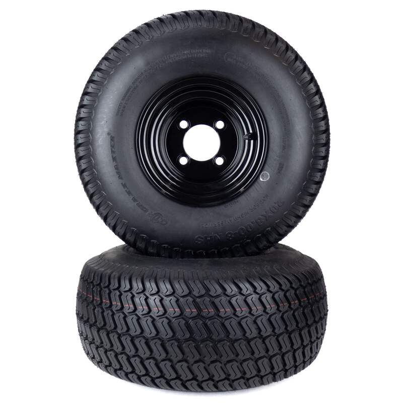ライス88 2) Turf Tire Assemblies 20x8.00-8 Fits Gravely ZTX ZT XL 42