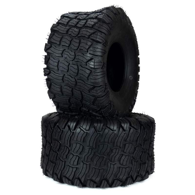 2-Pack 20x10.00-8 Tire & Rim Assembly – 4-Lug, Fits Husqvarna, Cub Cadet, Murray, Scag Mowers