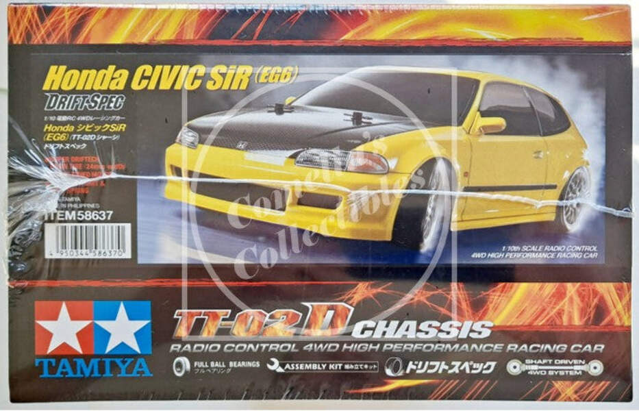 Tamiya RC 1/10 Honda Civic SiR (EG6) 4WD Drift Kit TT-02D Chassis