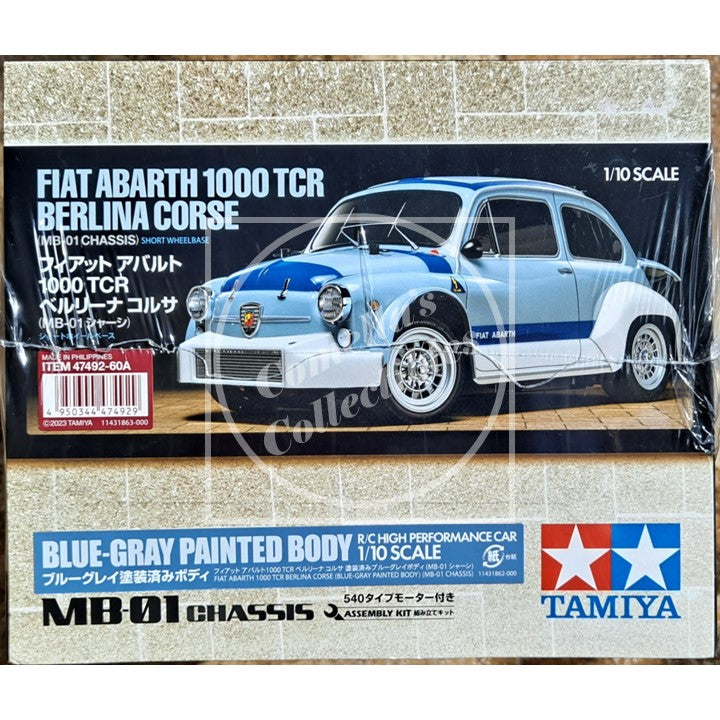 Tamiya 1/10 Fiat Abarth 1000 TCR 2WD Kit MB-01 Chassis Motor & ESC
