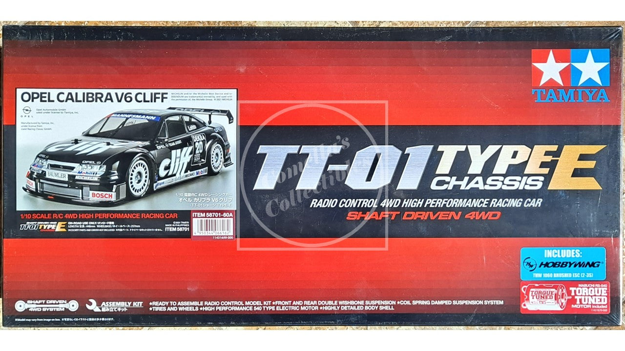 Tamiya 1/10 Opel Calibra V6 Cliff 4WD Kit TT-01E with motor