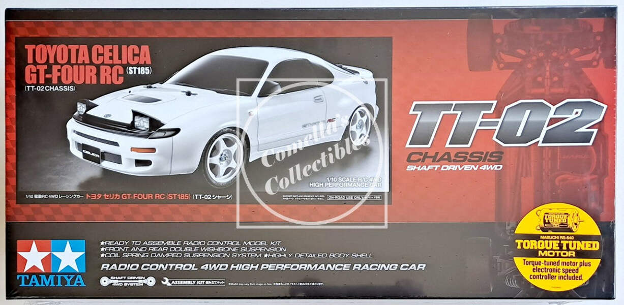 Tamiya 58730 RC 1/10 Toyota Celica GT-Four 4WD TT-02 Kit with