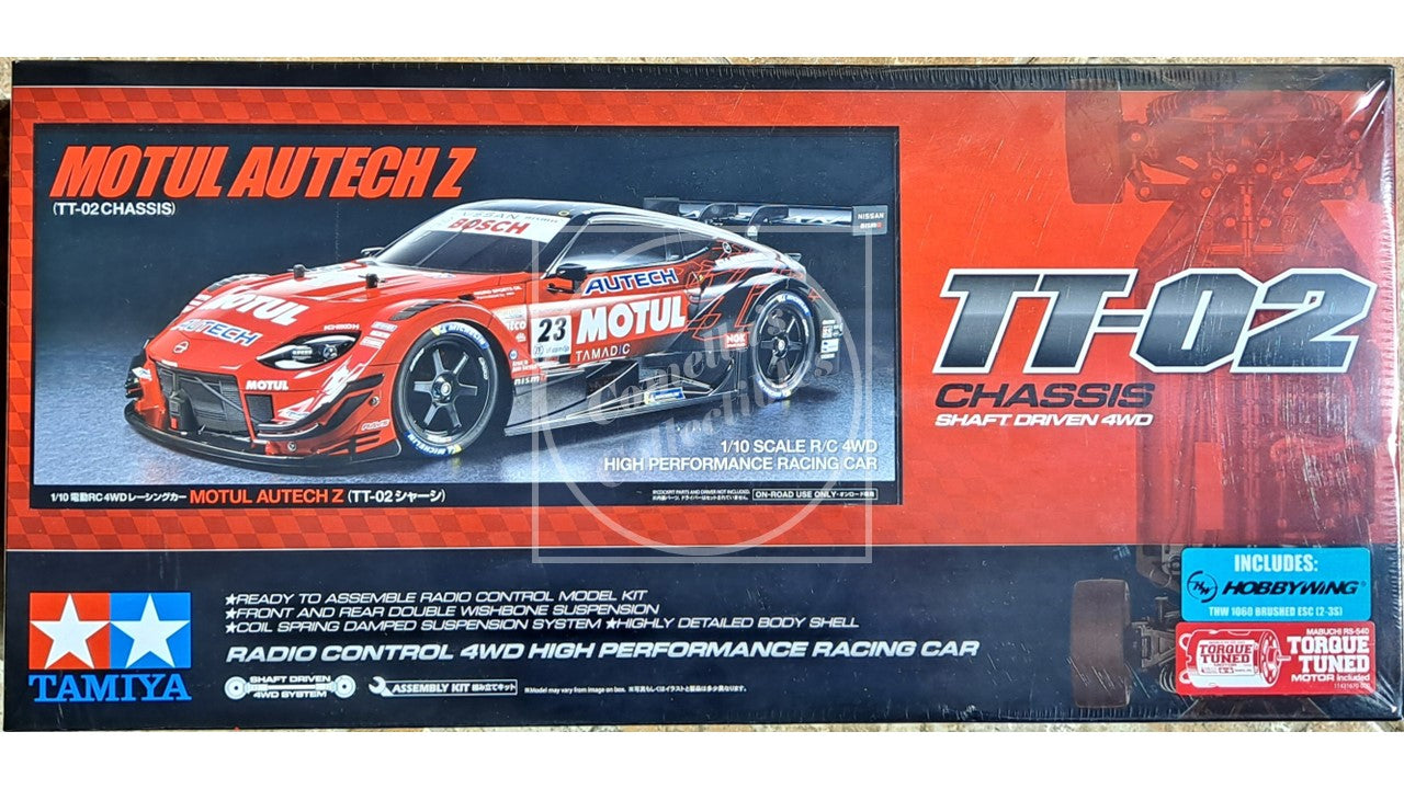 Tamiya 1/10 Nissan Motul Autech Z 4WD Kit TT-02 Chassis w/ Motor
