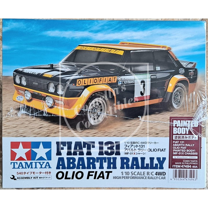 Tamiya 1/10 Olio Fiat 131 Abarth Rally 4WD MF-01X Kit w/ Motor
