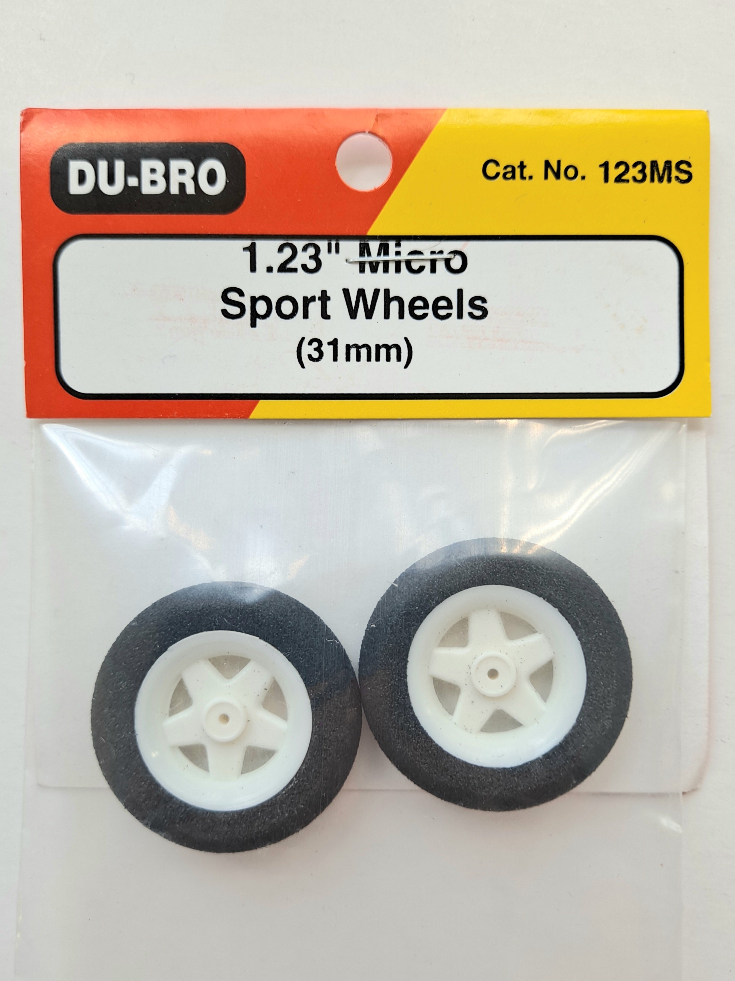 thumbnail image 2 of Du-Bro 300MS Micro Sport Wheels 2-Pack - RC Model Plane Landing Gear 2 of 10