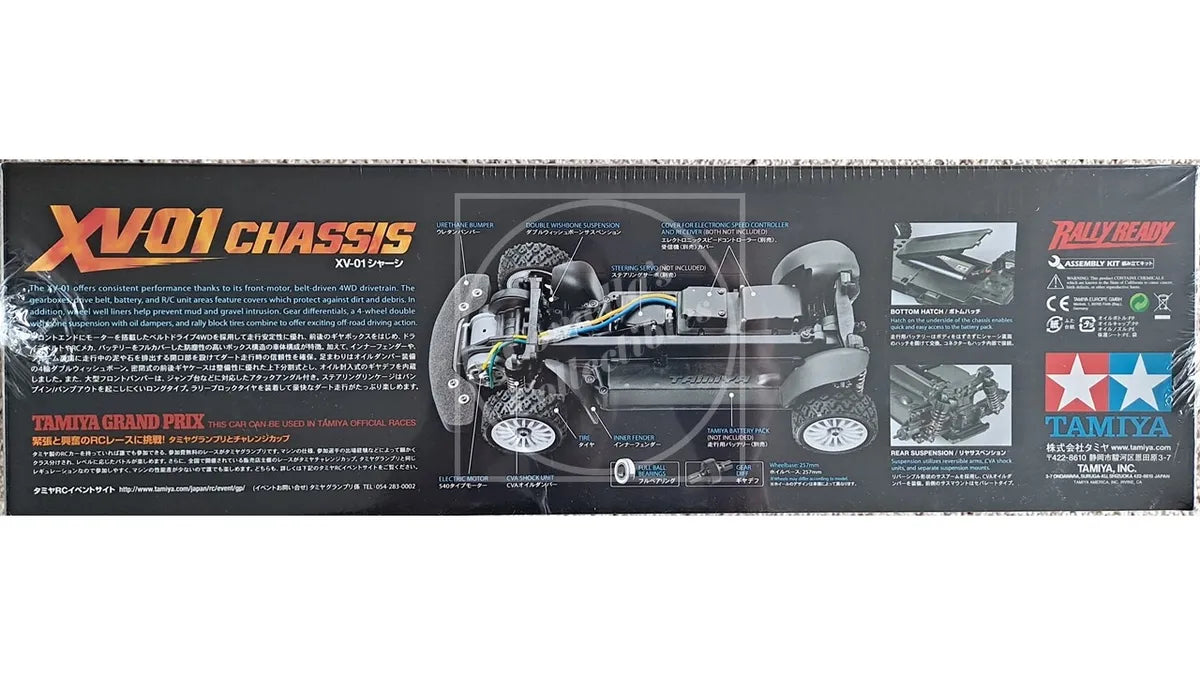 Tamiya RC 1/10 Lancia Delta Integrale 4WD Kit XV01 Chassis with