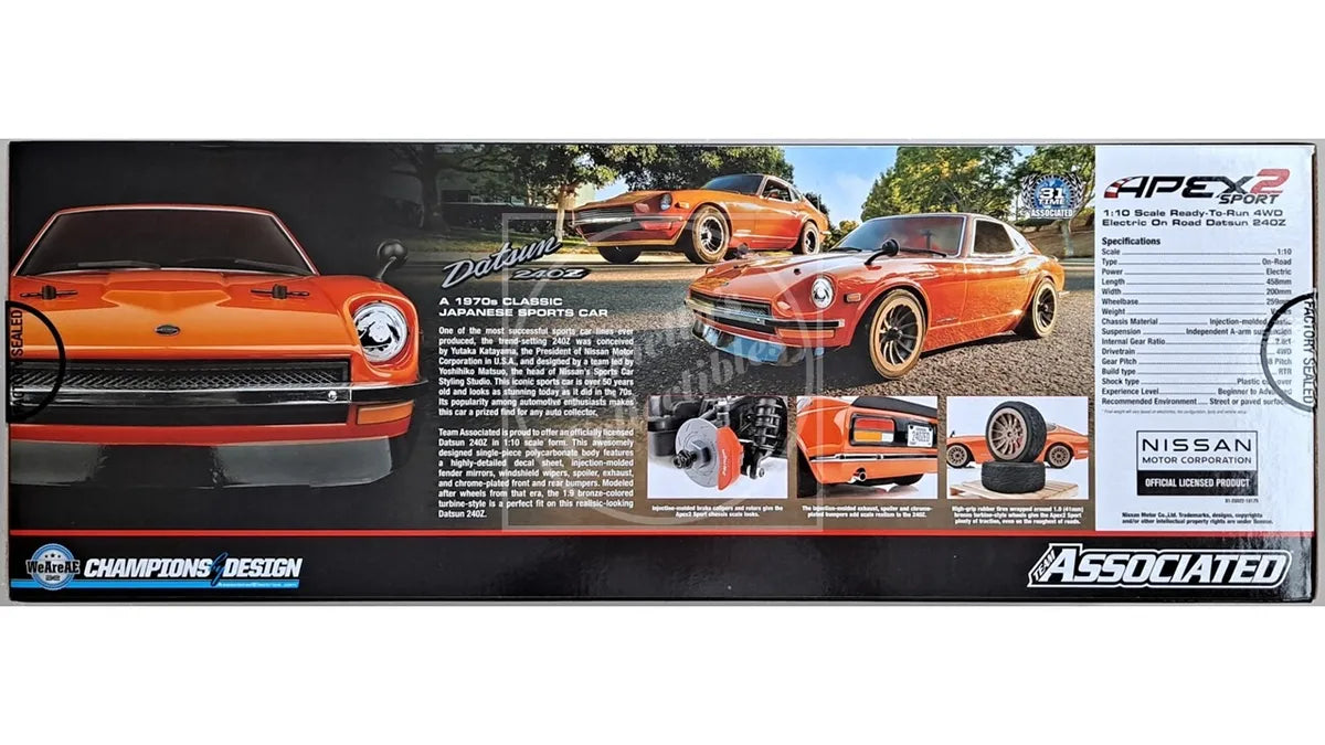Team Associated Apex2 Sport Datsun 240Z 1:10 4WD On Road RTR