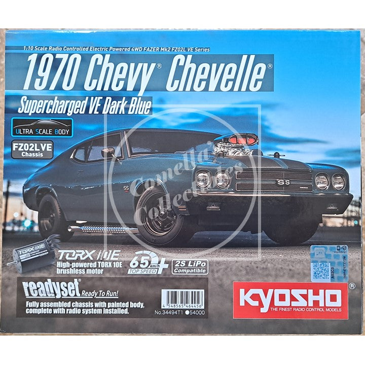 Kyosho Fazer Mk2 '70 Chevy Chevelle Supercharged VE D Blue RTR