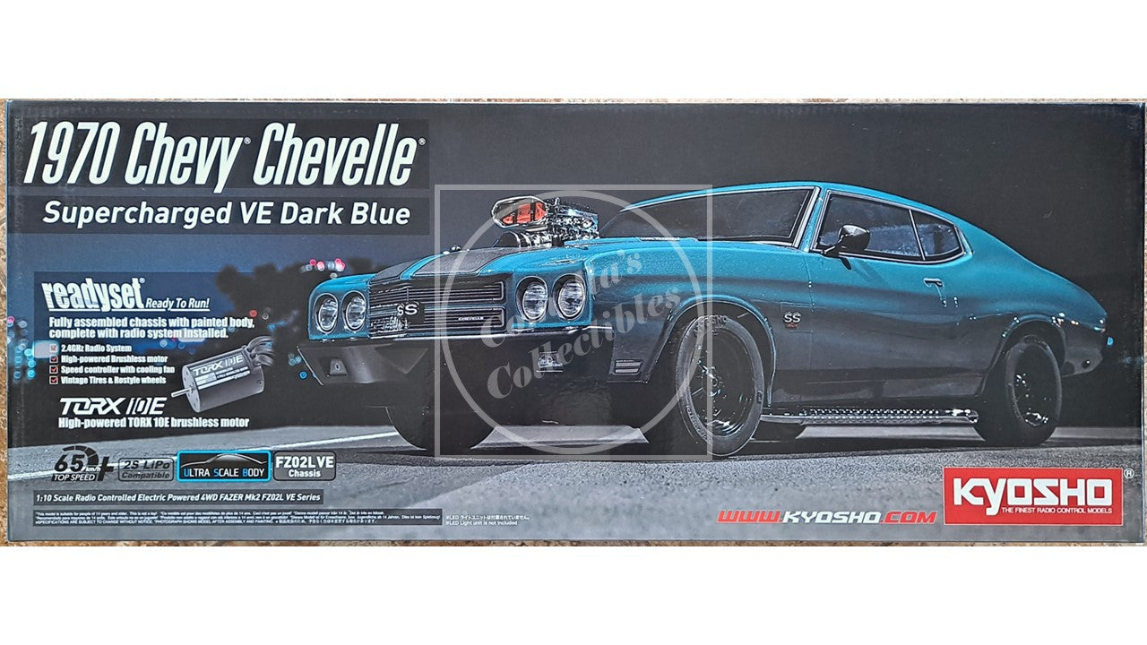 Kyosho Fazer Mk2 '70 Chevy Chevelle Supercharged VE D Blue RTR