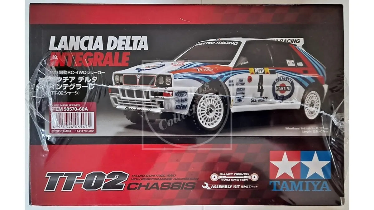ひ*お様 タミヤ LANCIA DELTA INTEGRALE TT-02シャー Tamiya 1/10 Lancia Delta Integrale 4WD Kit TT-02 Chassis Motor