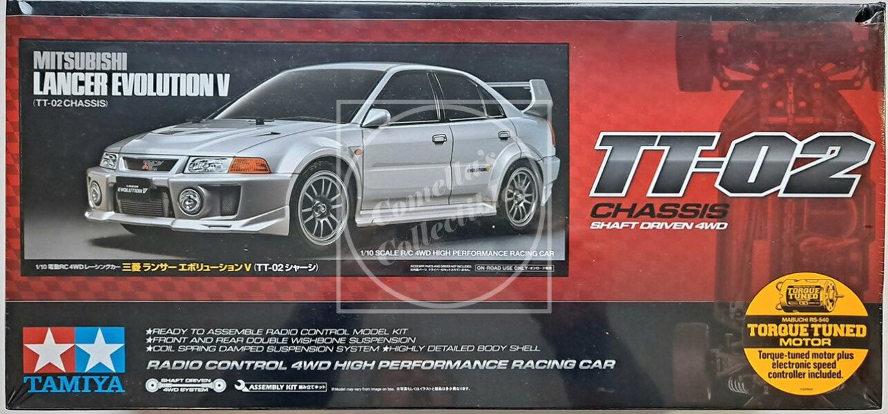 TAMIYA 1/10 RC MITSUBISHI LANCER EVOLUTION IV MONTE CARLO