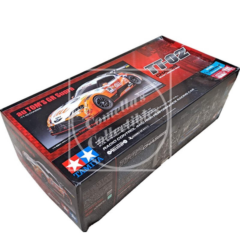 Open Box Tamiya 1/10 au Tom's GR Supra 4WD Kit TT-02 Chassis
