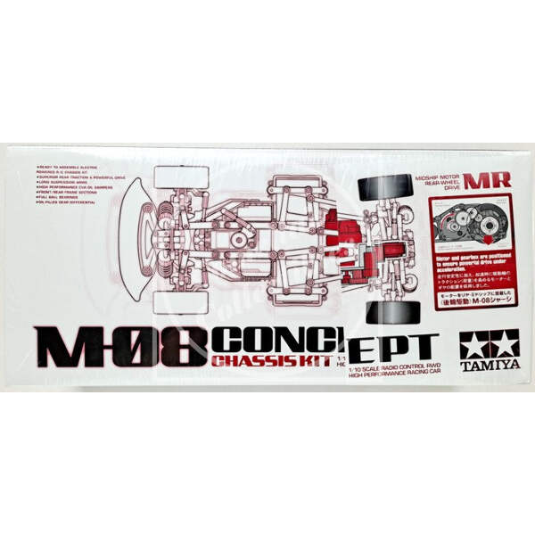 Tamiya RC 1/10 M-08 MR Mid-Motor RWD Chassis Kit #58669