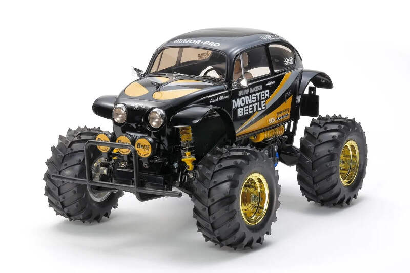 玄*侍様 TAMIYA MONSTER BEETLE 1/10 RCカー Tamiya 1/10 VW Monster Beetle Black 2015 2WD Kit with 540