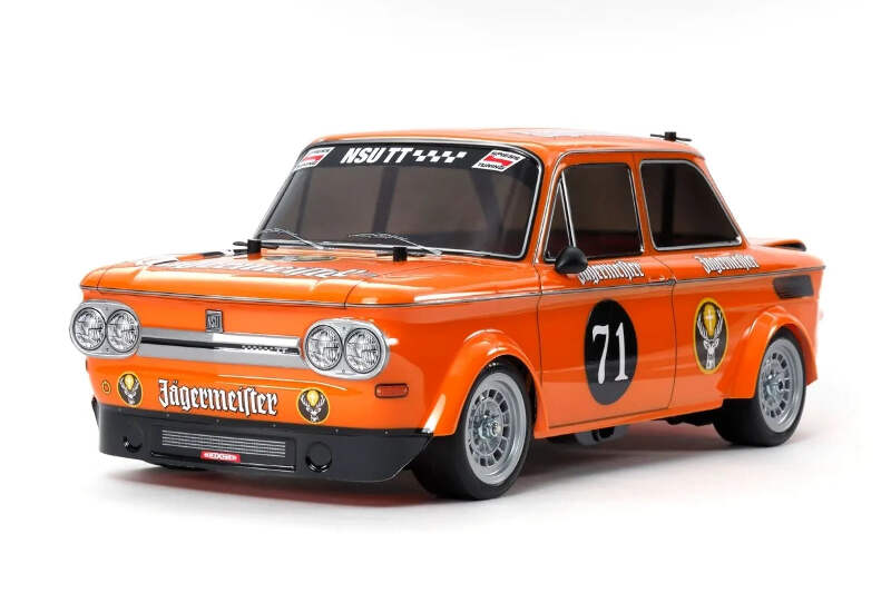 TAMIYA NSU TT Jägermeister M05 Chassis Tamiya 1/10 NSU TT Jägermeister Kit M-05 Chassis FWD w/ Motor