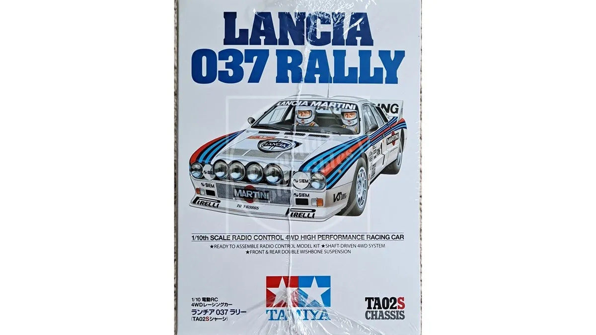 Tamiya RC 1/10 Lancia 037 Rally 4WD Kit TA02S Chassis w/ Motor