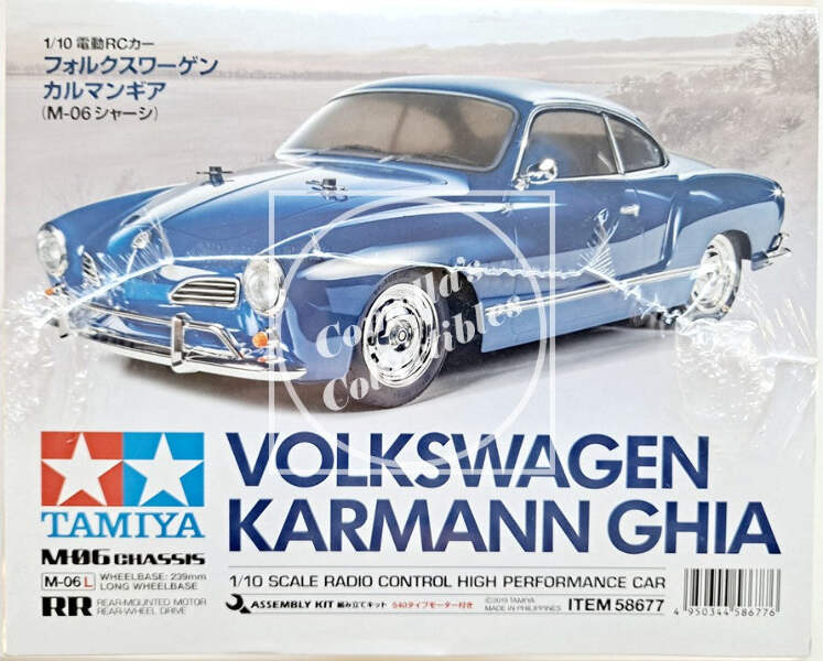 Tamiya 58677 RC 1/10 VW Karmann Ghia M-06L Chassis 2WD w/ Motor