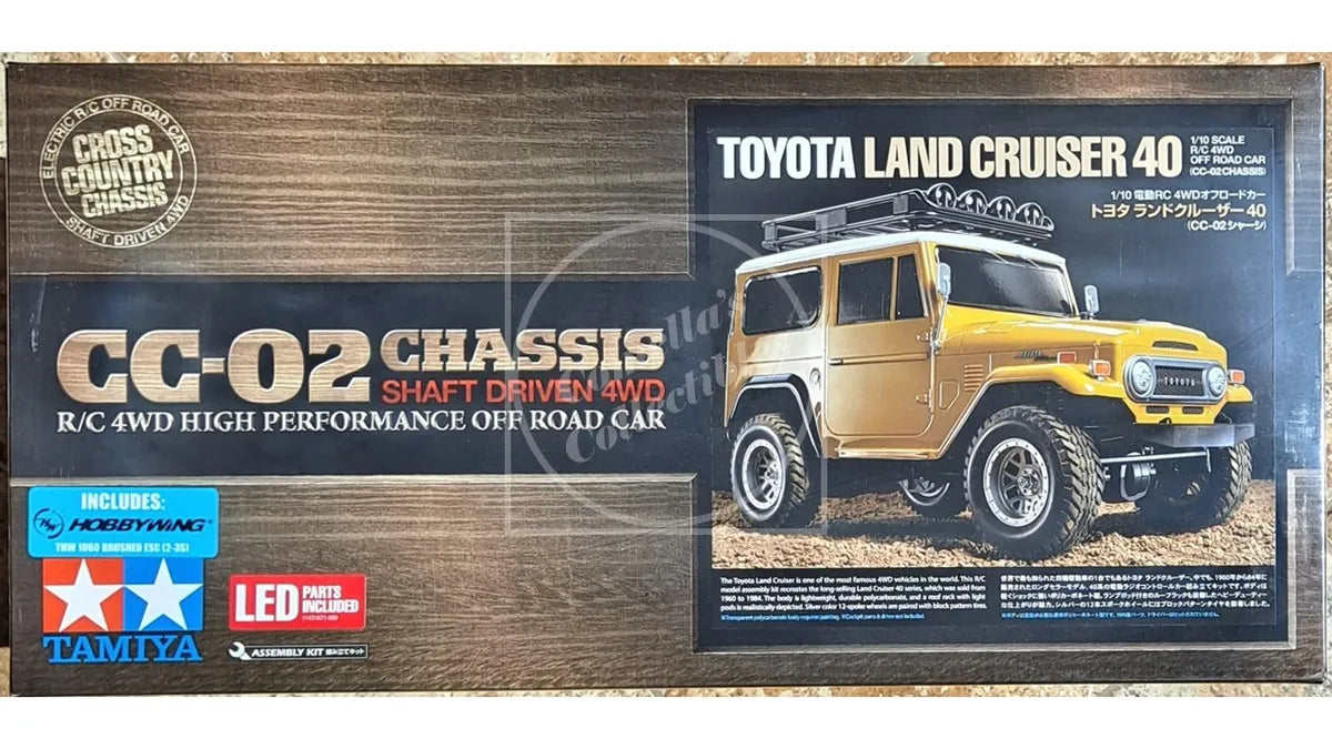 Tamiya 1/10 RC Toyota Land Cruiser 40 CC-02 Chassis 4WD