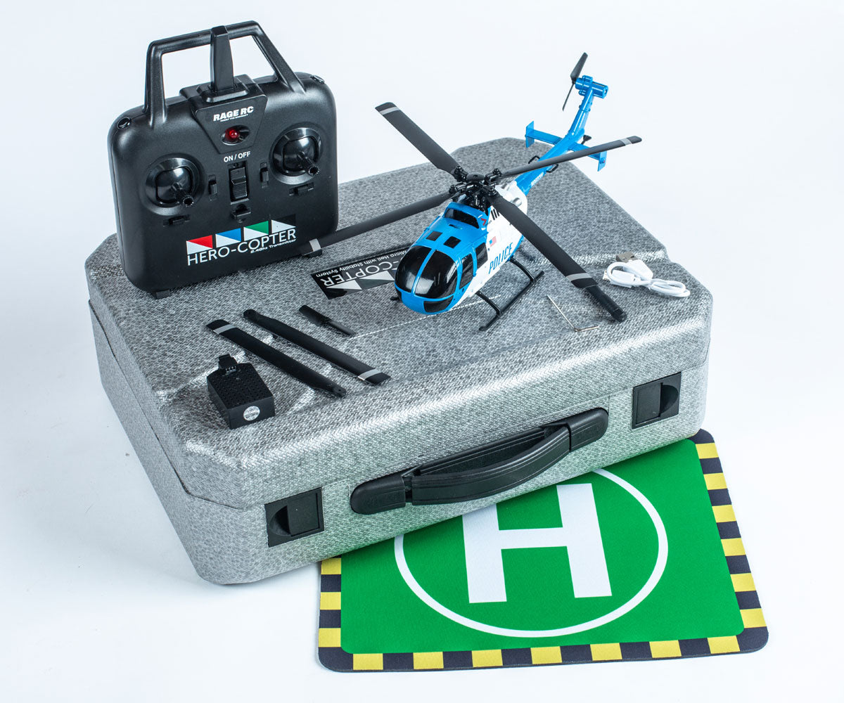 Rage RC 4-Blade Police RTF Helicopter RGR6051 | eBay